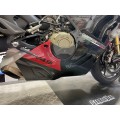 Carbonvani - Ducati Panigale V4 / S / R Carbon Fiber Belly Pan For Akrapovic Exhaust (2 piece kit) - RED (2022+) Carbonvani - Ducati Panigale V4 / S / R Carbon Fiber Belly Pan For Akrapovic Exhaust (2 piece kit) - RED (2022+)